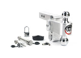180 Hitch Chrome Ball 4" Drop Hitch with 2" Shank Keyed Alike WS05, WS11, WS12 Included - CTB4-2-SET