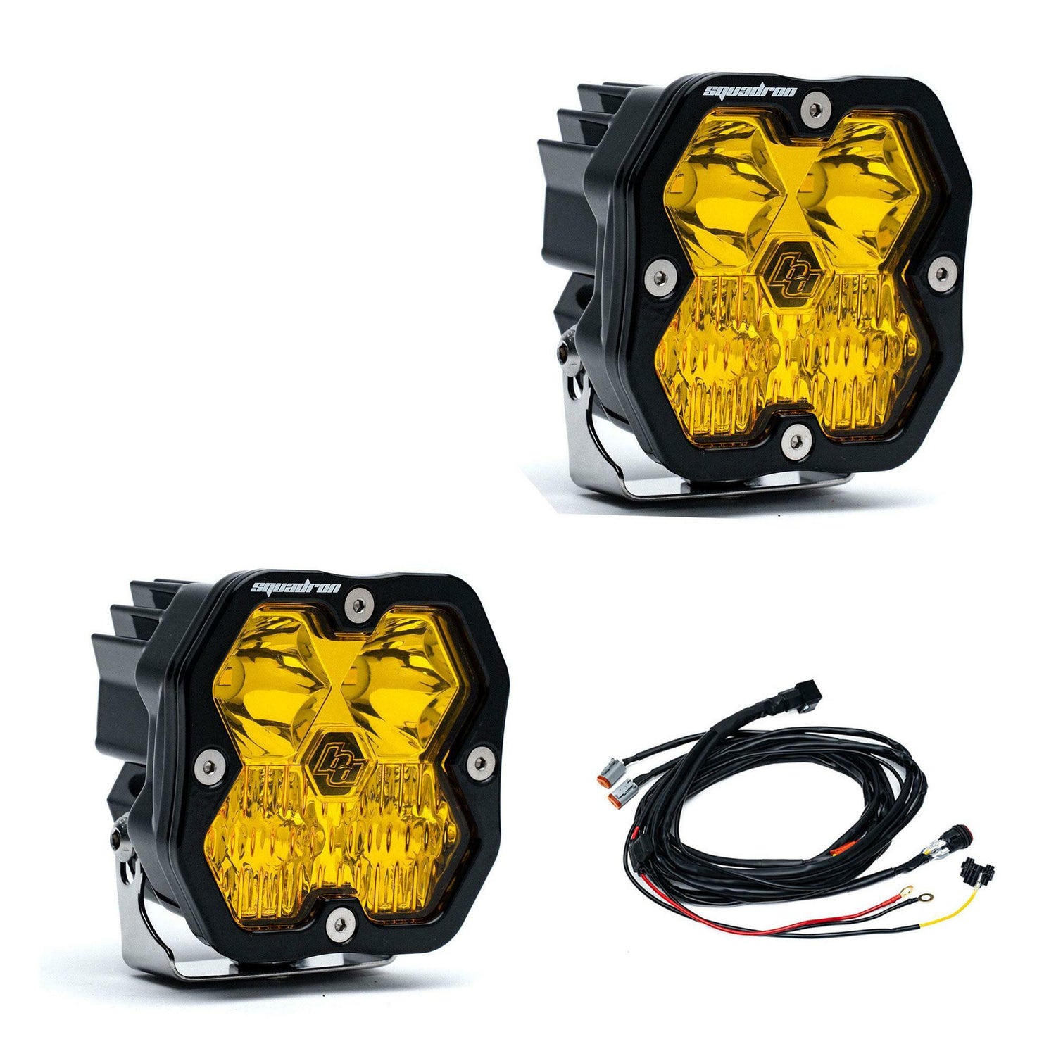 Baja Designs - 55-7813-2 Squadron 2.0 Sport Black LED Auxiliary Light Pod Pair