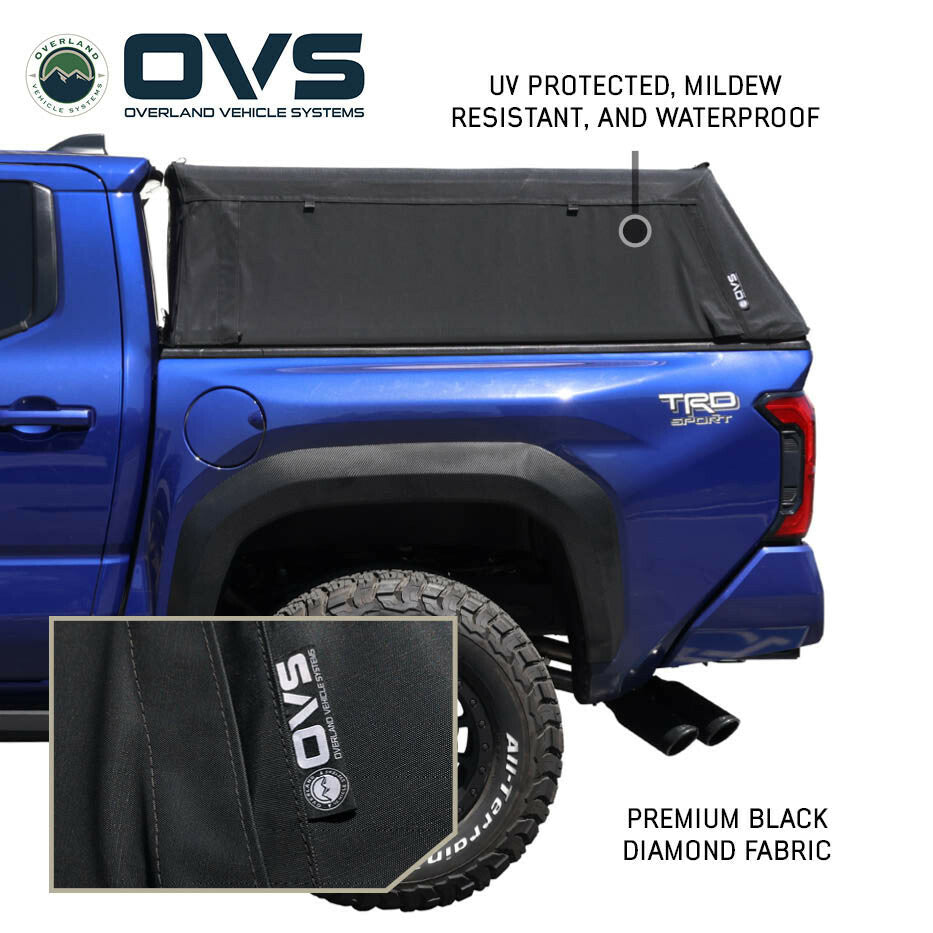 Explorer Soft Shell - Black Diamond Canvas and Aluminum Frame 24-26 Tacoma