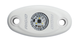 RIGID A-Series LED Light, High Power, Cool White, White Housing, Single