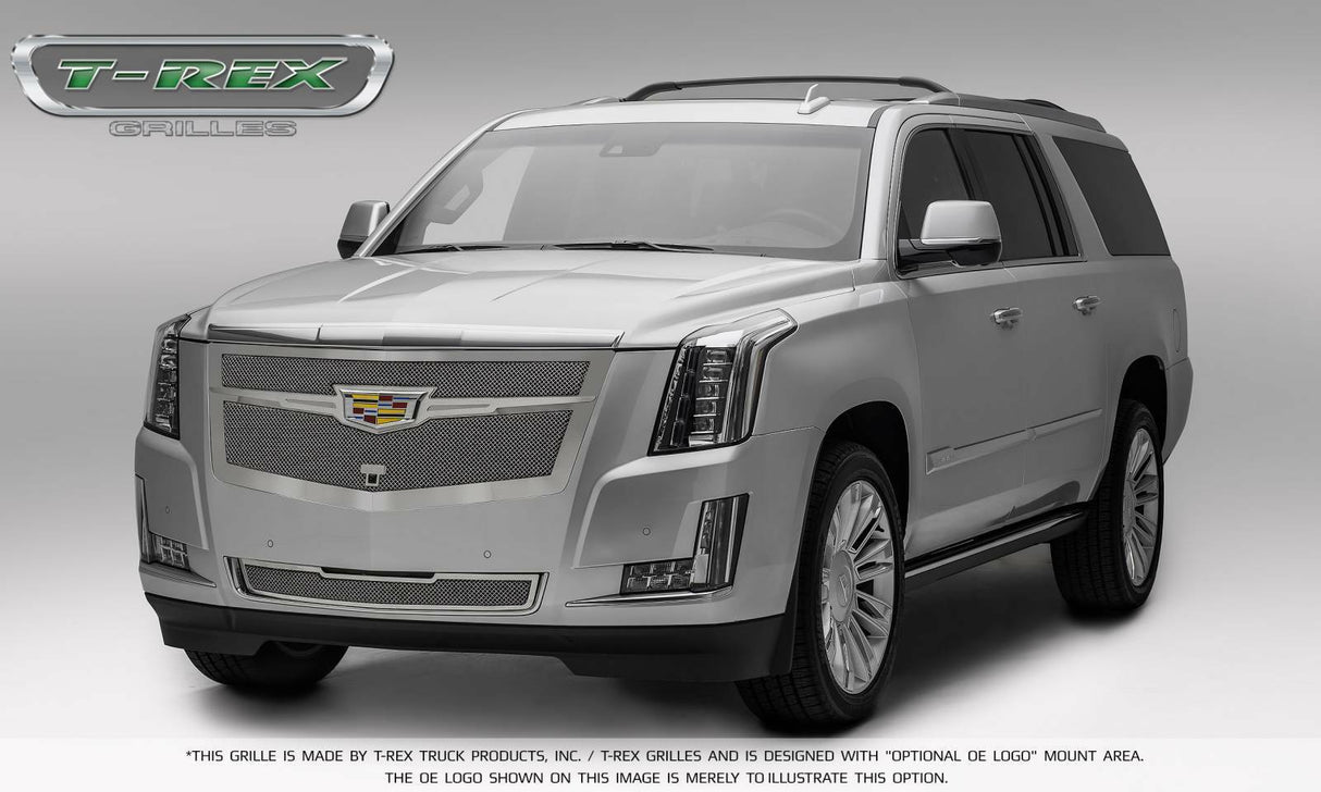 T-Rex Grilles - 1 Pc Small Mesh Stainless Steel Upper Class Bumper Grille Replacement - Only fits 2015i -2019 models without adaptive cruise control - 57181