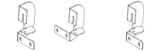 Go Rhino D64043TK - Dominator Xtreme D1,,D2, D6, DSS, DT Side Steps - Mounting Brackets Only - Textured Black