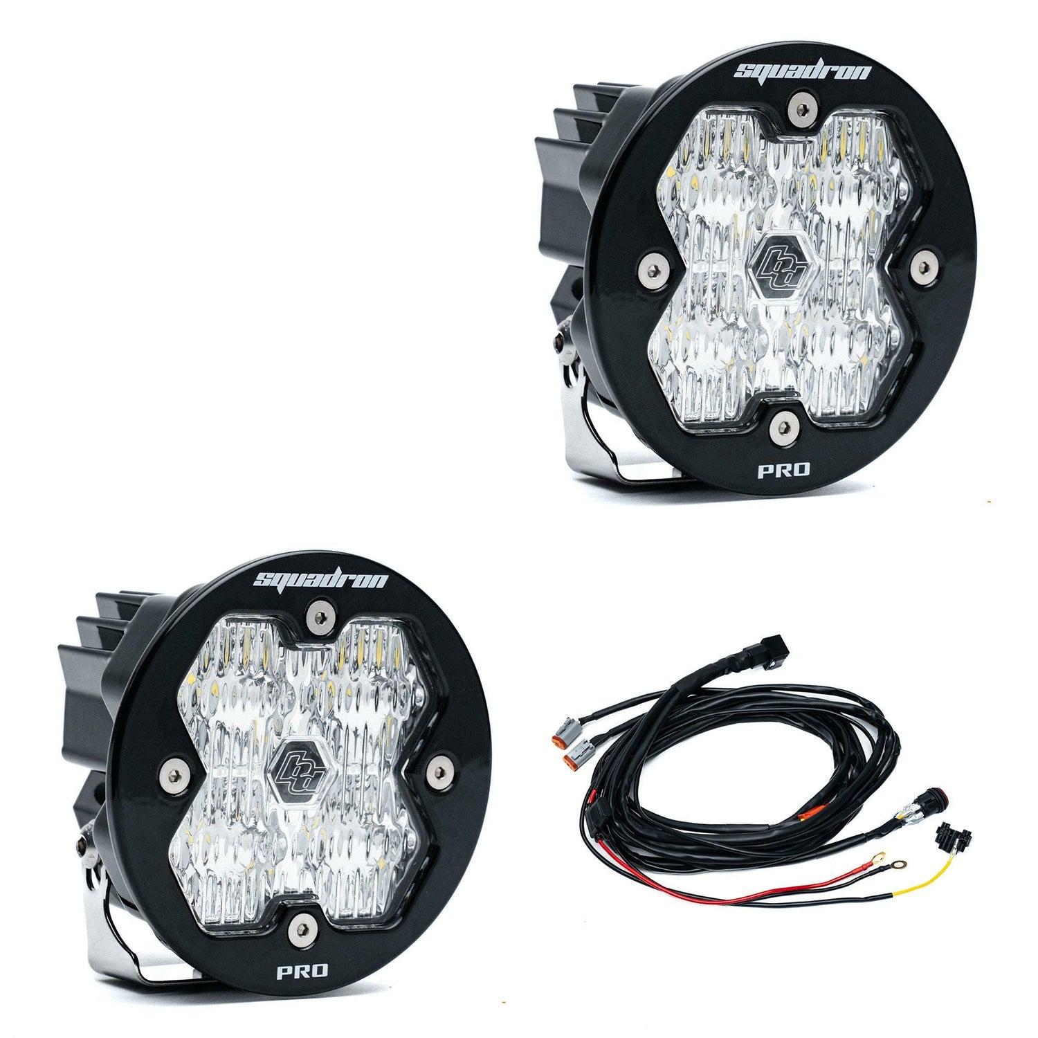 Baja Designs - 59-7805-2 Squadron-R 2.0 Pro Black LED Auxiliary Light Pod Pair