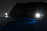 Rough Country - LED Light Kit - Ditch Mount - 2" Black Pair - White DRL - Ford Bronco (21-23) - 71048