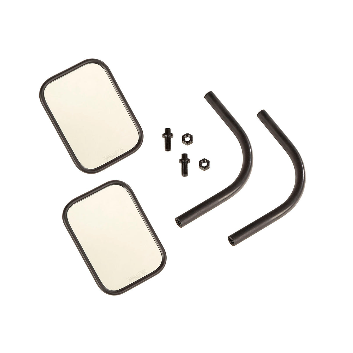 Rugged Ridge - Rugged Ridge 11025.26 Trail Mirror Kit, Rectangular, Pair; 18-21 Wrangler / Gladiator - 11025.26