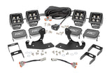 Rough Country - Chevrolet LED Fog Light Kit - Black Series w Amber DRL (07-13 Silverado 1500) - 70762DRLA