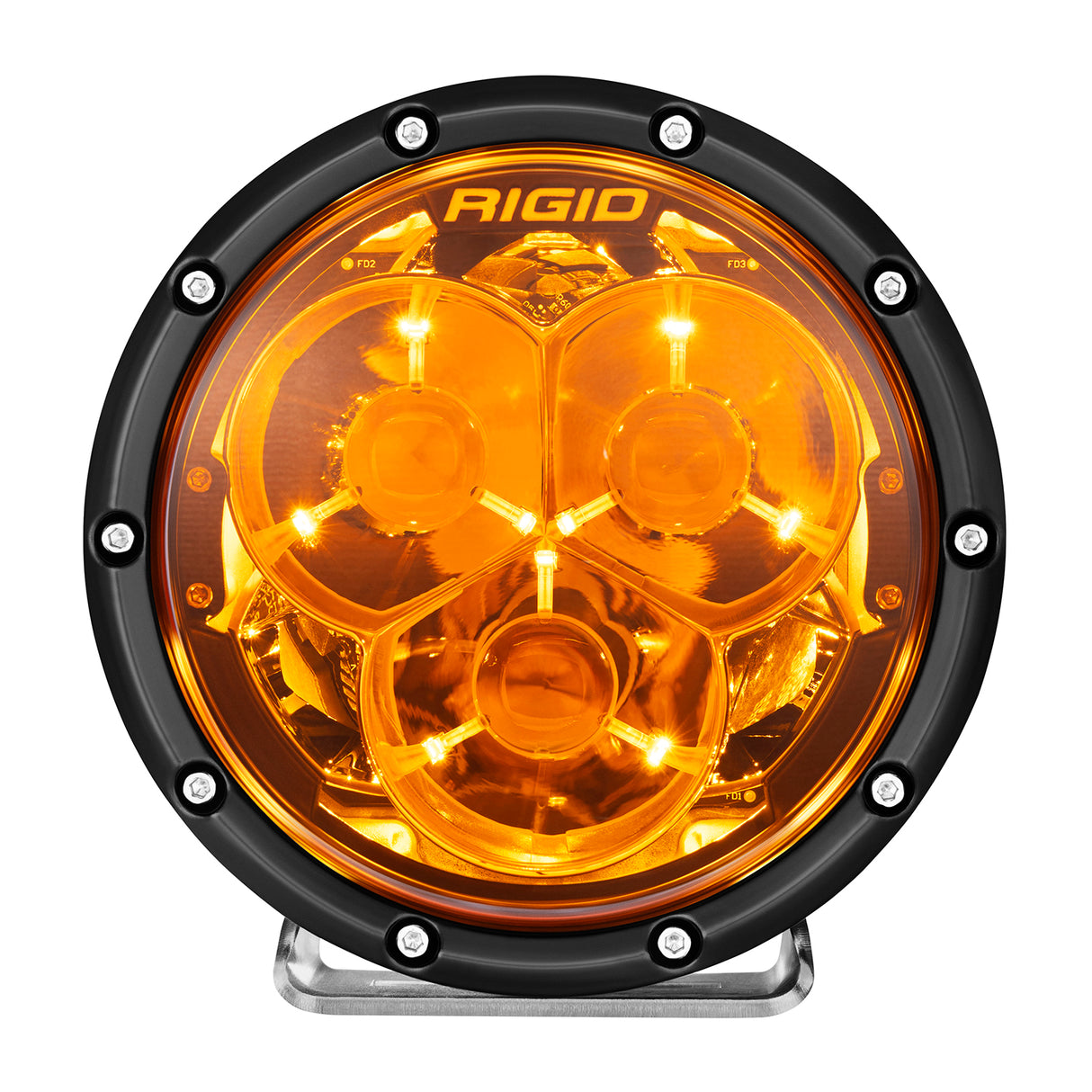 RIGID - 360-Series Laser Optic 6 Inch Amber PRO Pair - 36212