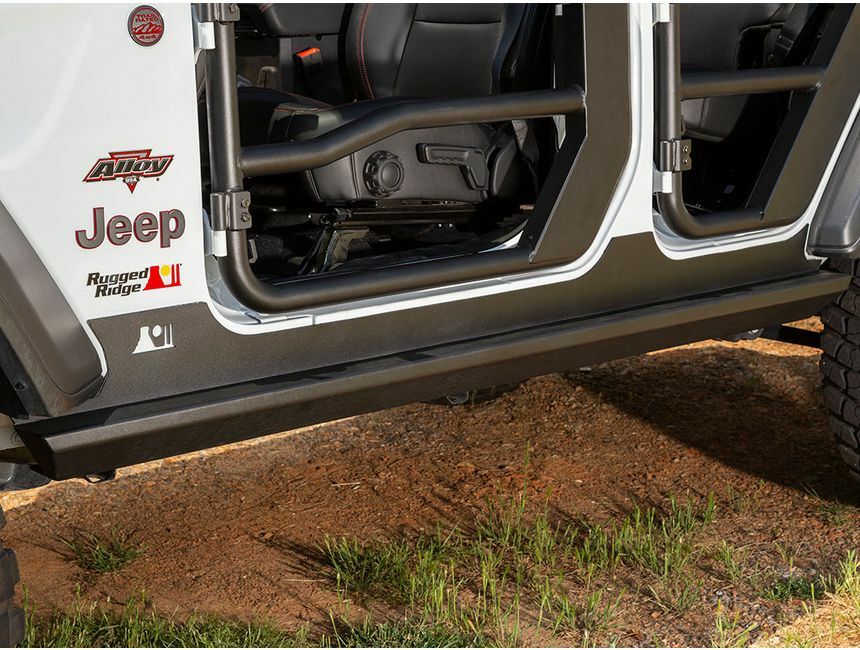 Rugged Ridge - Rugged Ridge 11504.33 XHD Rock Sliders, Steel; 18-21 Jeep Wrangler JL, 2 Door - 11504.33