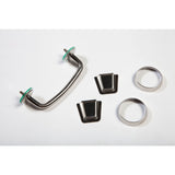 Rugged Ridge 11101.06 Hood Tie Down Kit, Stainless Steel; 13-18 Jeep Wrangler JK