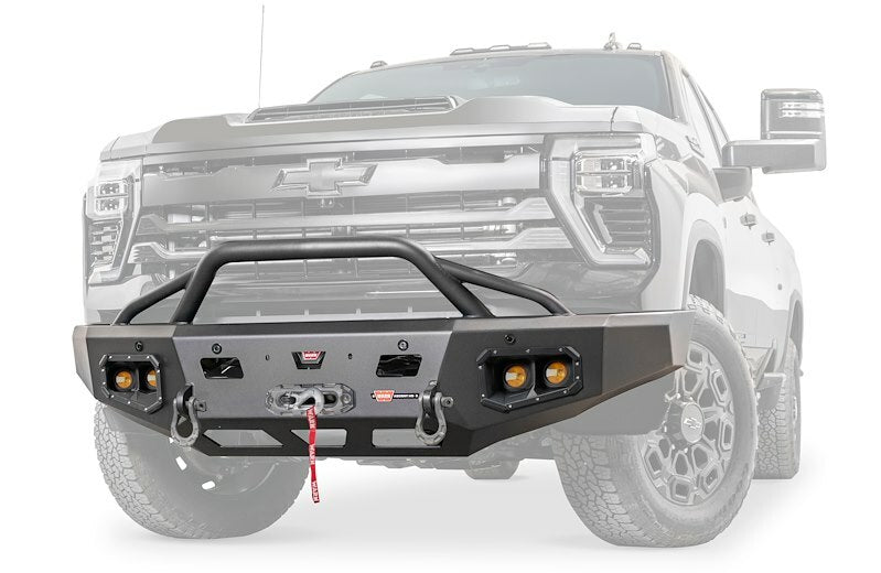Warn - ASCENT HD BUMPER SILVERADO HD WITH PRERUNNER GUARD - 110914