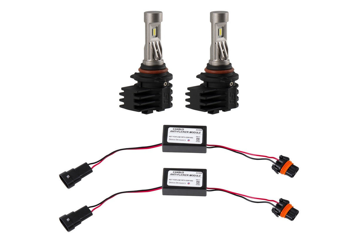 Diode Dynamics - 9006/9012 White SL2 LED Bulbs (pair) with AntiFlicker Modules - DD0641P
