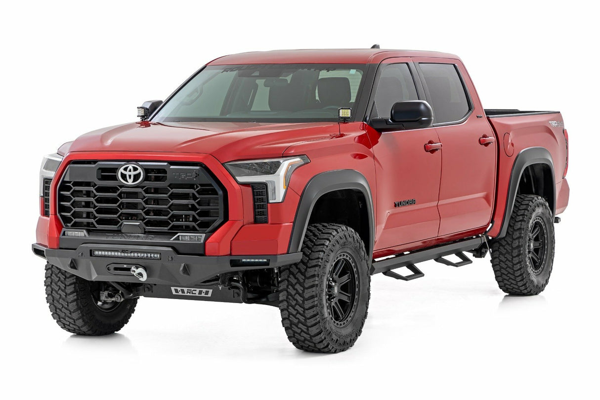 Rough Country 71097 SRL2 Adjustable Aluminum Steps for 2022-2024 Toyota Tundra CrewMax