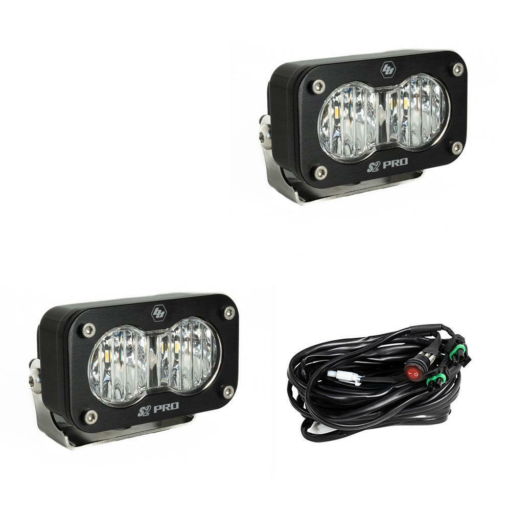 Baja Designs - 487805 - S2 Pro Black LED Auxiliary Light Pod Pair