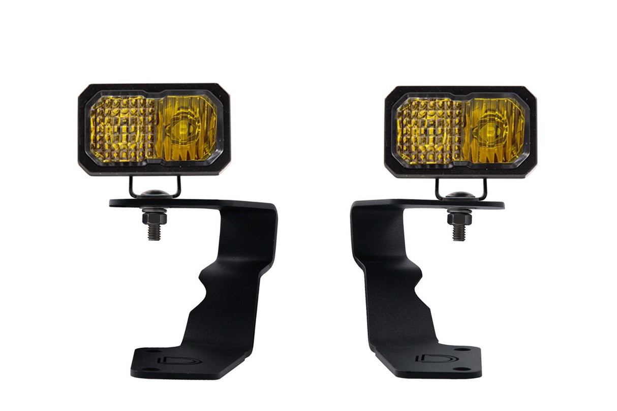 Diode Dynamics DD6619 Allows you to mount two Stage Series 2" LED Pods above the hood.