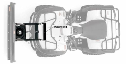 Warn - 95160 Front Kit Black Includes Mounting Bracket and Hardware