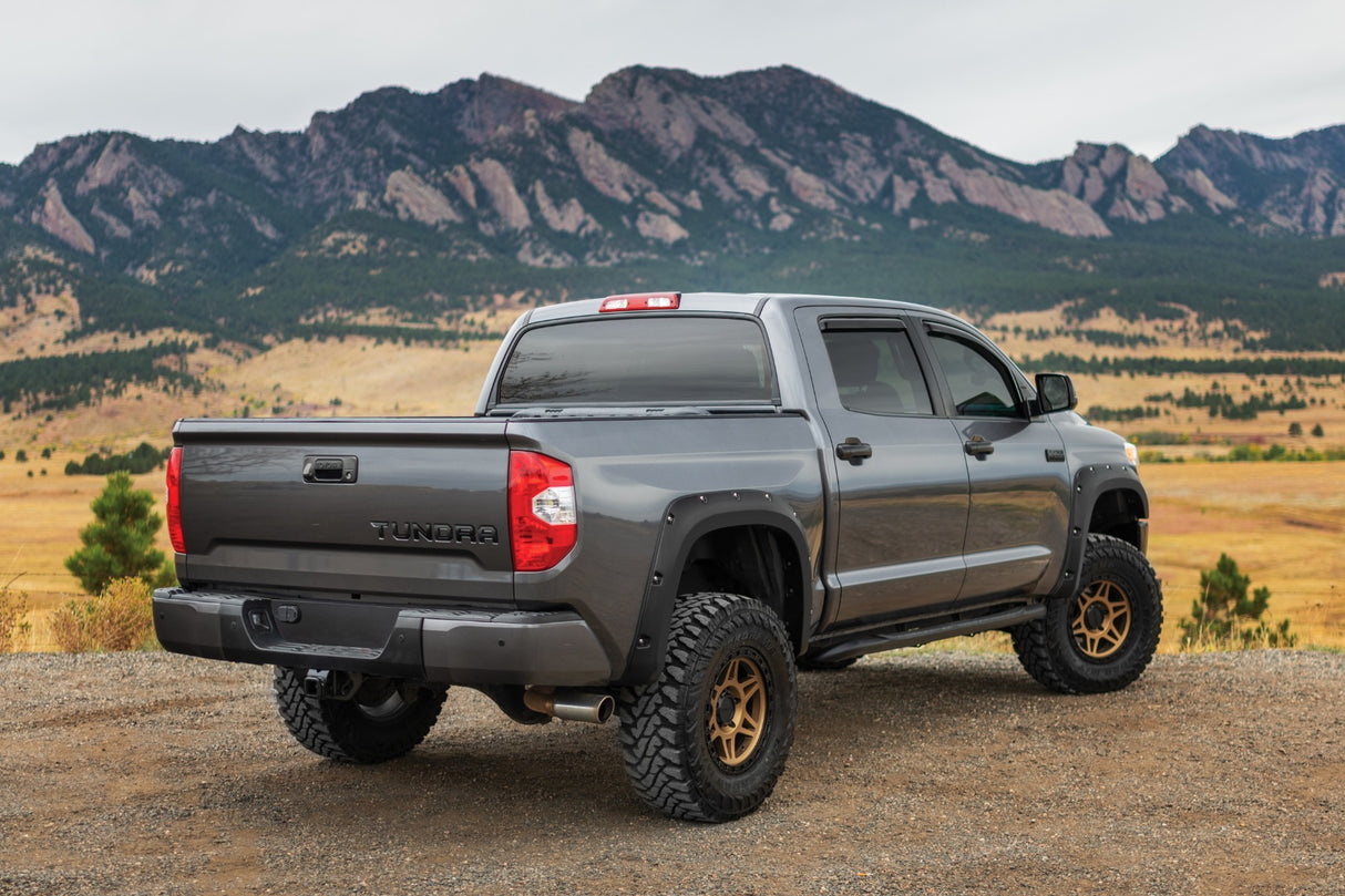 Rough Country - Pocket Fender Flares - 4X4 Smoked Mesquite - Toyota Tundra 2WD/4WD (14-21) - F-T11411A-4X4