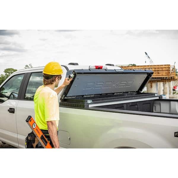 Decked - Full-size pickup truck tool box deep tub - Tundra rail system (22-current) - TBFDT22