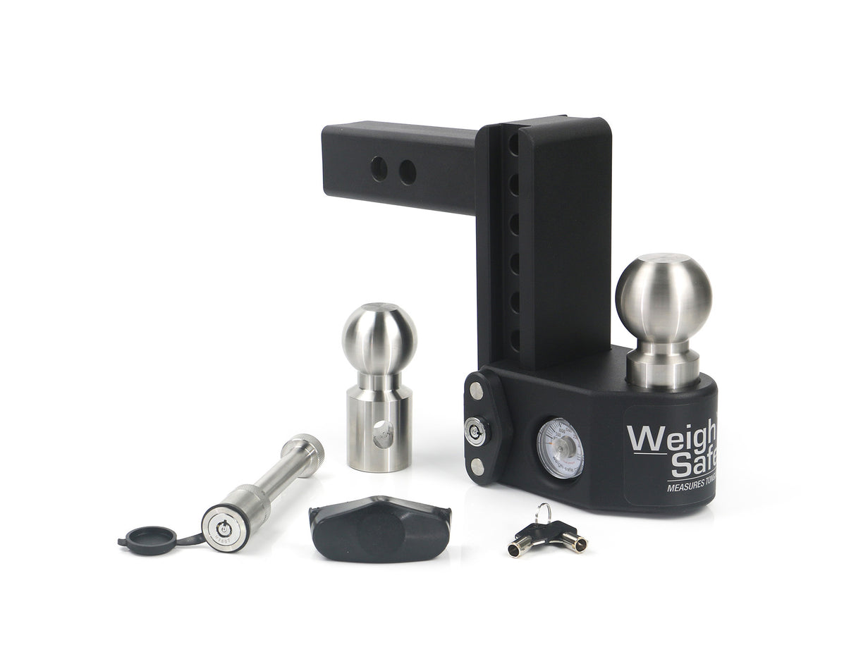 Weigh Safe - Steel Weigh Safe - 6" Drop Hitch with 2" Shank Keyed Alike WS05 Included