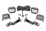 Rough Country - LED Light Kit - Ditch Mount - 3" OSRAM - Wide - Toyota Tacoma (05-15) - 71091