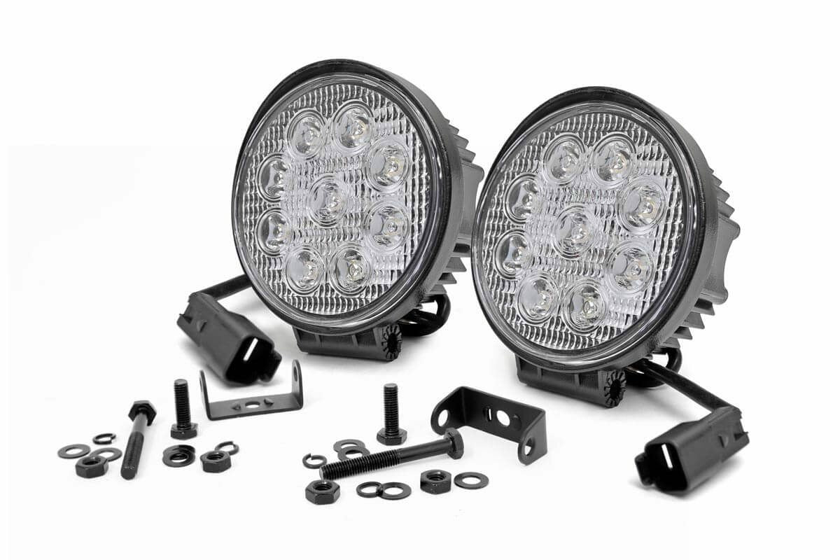 Rough Country 70804 Chrome Series LED Light Pair - 70804