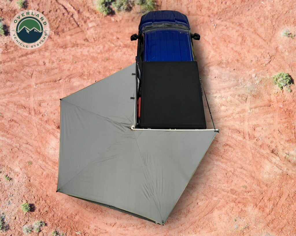 Overland Vehicle Systems - 270 Degree Awning Free Standing - Nomadic 270 LT - Dark Gray - 19559907