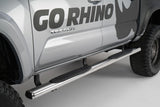Go Rhino 104443580PS - 4" 1000 Series SideSteps With Mounting Bracket Kit - Polished Stainless Steel