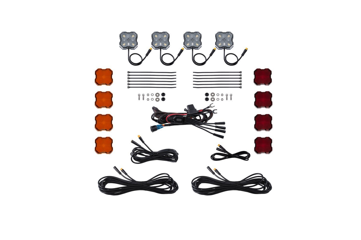 Diode Dynamics - Single-Color Rock Light Installer Kit (4-pack) - DD7738