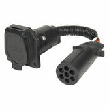 Husky Towing - 15253 7 Pole Round To 7 RV Blade Flexible Wire With Protective Convoluted Wire Tubing