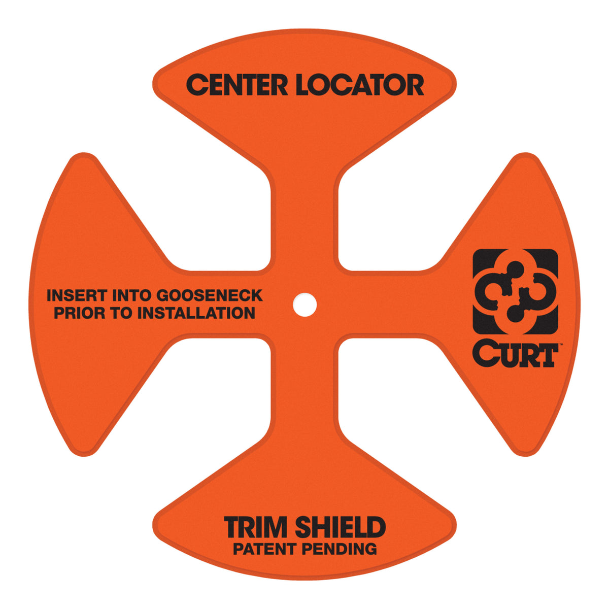 Curt - Double Lock EZr Gooseneck Hitch, 2-5/16" Ball, 30K (Brackets Required) - 60619