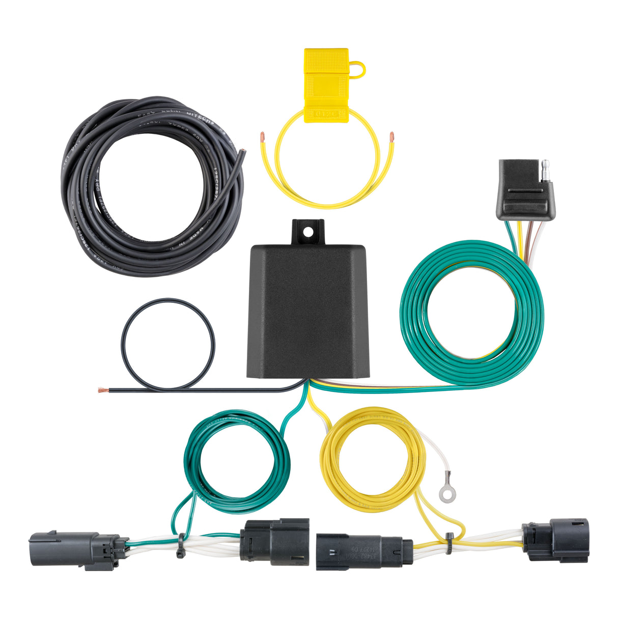 Curt - Custom Wiring Harness, 4-Way Flat Output, Select Ford Fusion - 56351