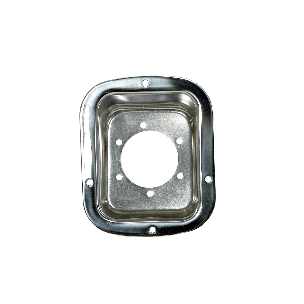 Fuel Filler Bezel, Stainless Steel; 76-95 Jeep CJ/Wrangler YJ