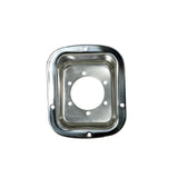 Fuel Filler Bezel, Stainless Steel; 76-95 Jeep CJ/Wrangler YJ