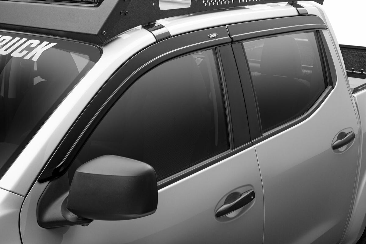Husky Liners 2854113 Low Profile Ventvisor Deflector; Smoke; Outside Mount; 4 pc. INTERNATIONAL