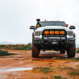 KC HiLiTES 5208 SlimLite 8" LED - Light Shield - Amber
