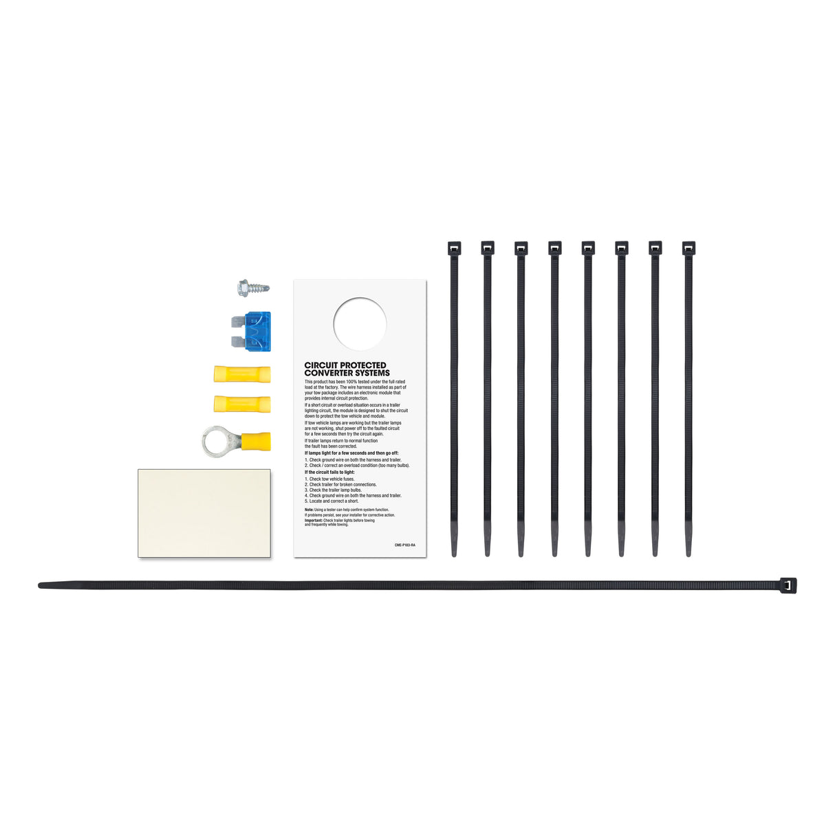 Curt - Powered Converter Wiring Kit (15 Amps) - 55152