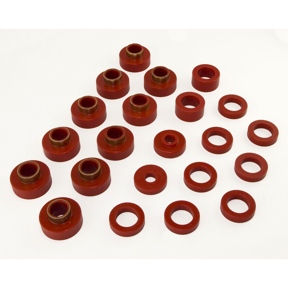 Body Mount Kit, Red, 22 Pieces, 1980-1986 CJ7 by Rugged Ridge