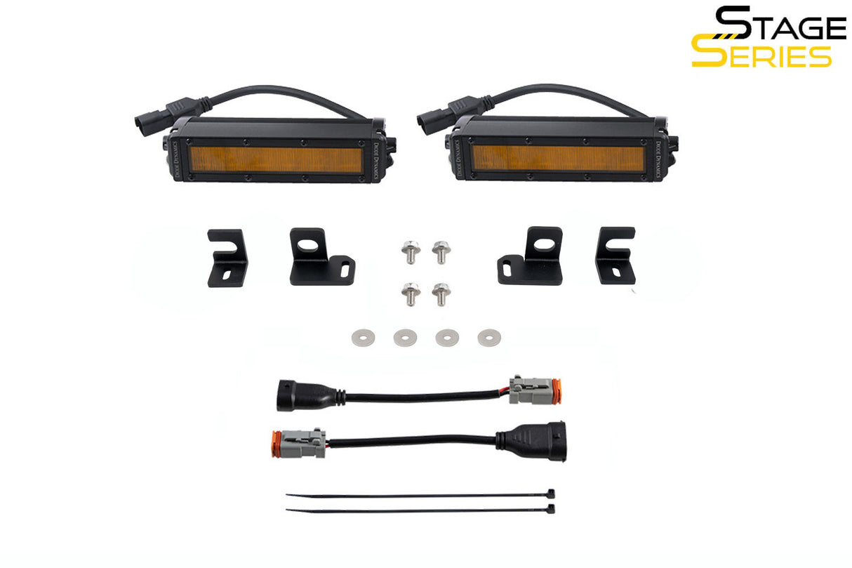 Diode Dynamics - SS6 LED Fog Light Kit for 2024+ Toyota Tacoma, White Wide - DD7931
