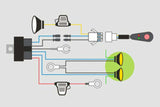 IronMan 4x4 - Wiring Harness Loom - LED Lights With DRL's - IWHL003