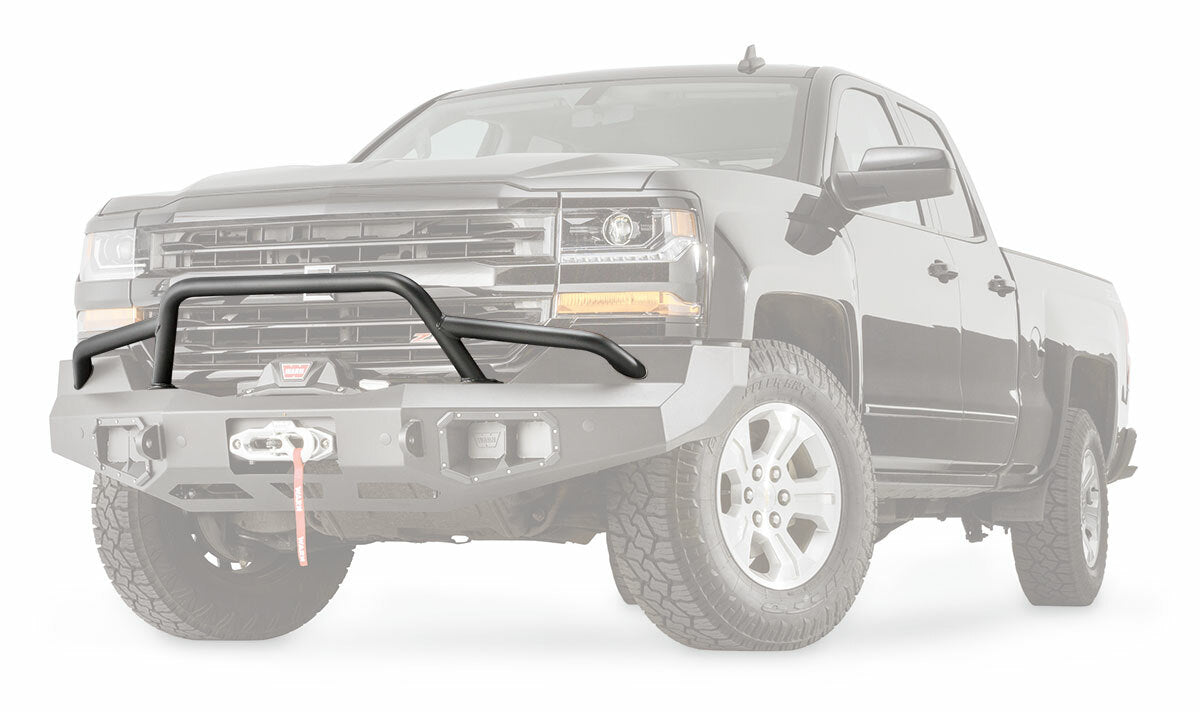Warn - 100474 Powder Coated Black Steel With Brush Guard Skid Plate Step Plate