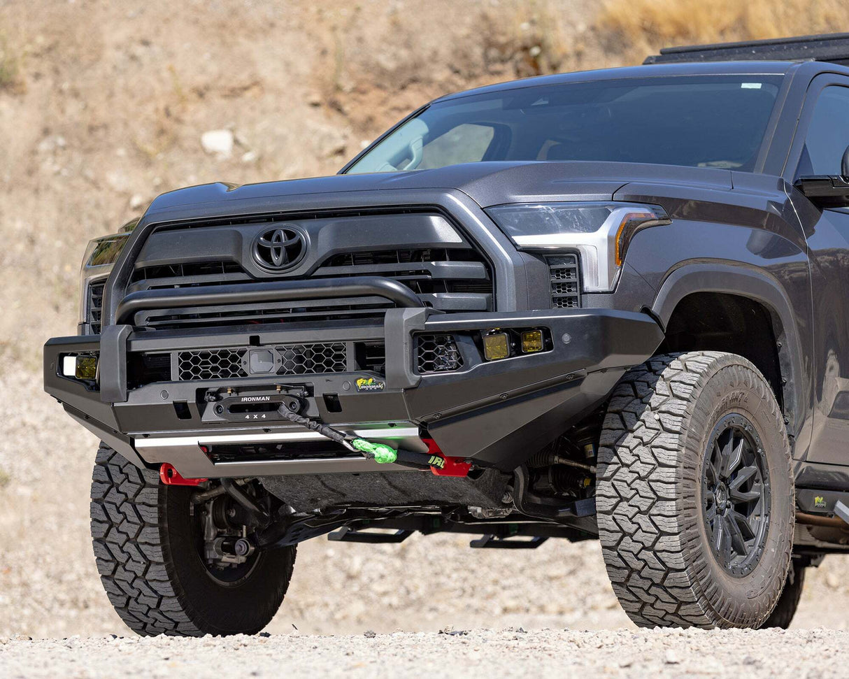 IronMan 4x4 - Apex Triple Hoop Front Bumper Protection Plate (for installation) - Toyota Tundra (2022+) - BBP098 SILVER PROTECTION