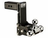 B&W Trailer Hitches - TS20049B 2.5 Model 10 Blk Tow & Stow Tri Ball