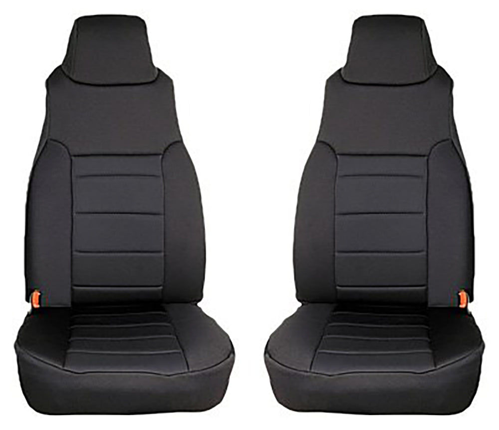 Rugged Ridge - Neoprene Front Seat Covers, Black; 97-02 Jeep Wrangler TJ - 13210.01