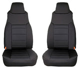 Rugged Ridge - Neoprene Front Seat Covers, Black; 97-02 Jeep Wrangler TJ - 13210.01