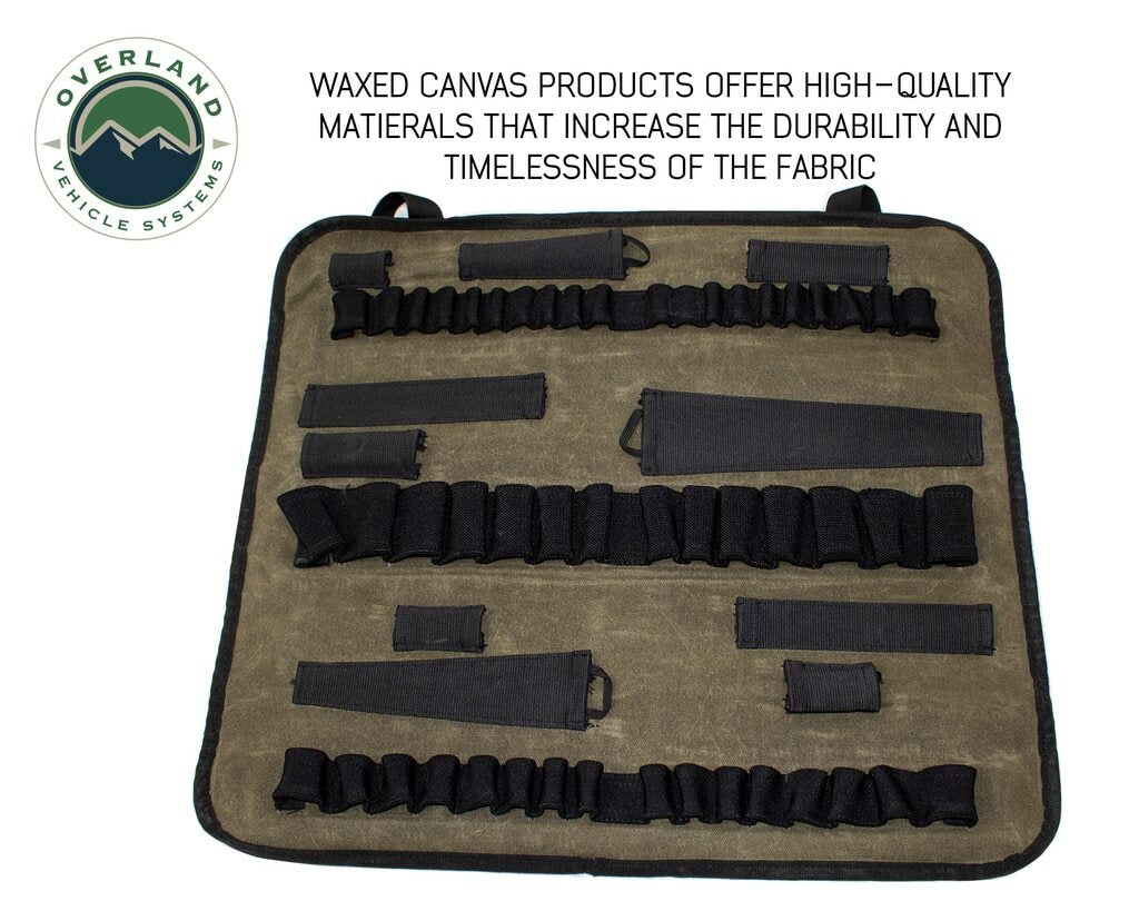 Overland Vehicle Systems - Rolled Socket Organizer Storage Bag - #16 Waxed Canvas - 21089941