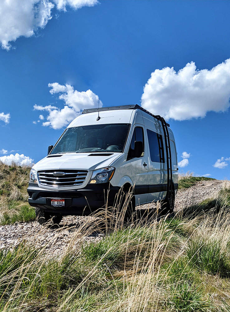 Prinsu - Sprinter Van 144 Prinsu Roof Rack / Cutout for 50" Light Bars / Drill In Kit - 400-000-023-002