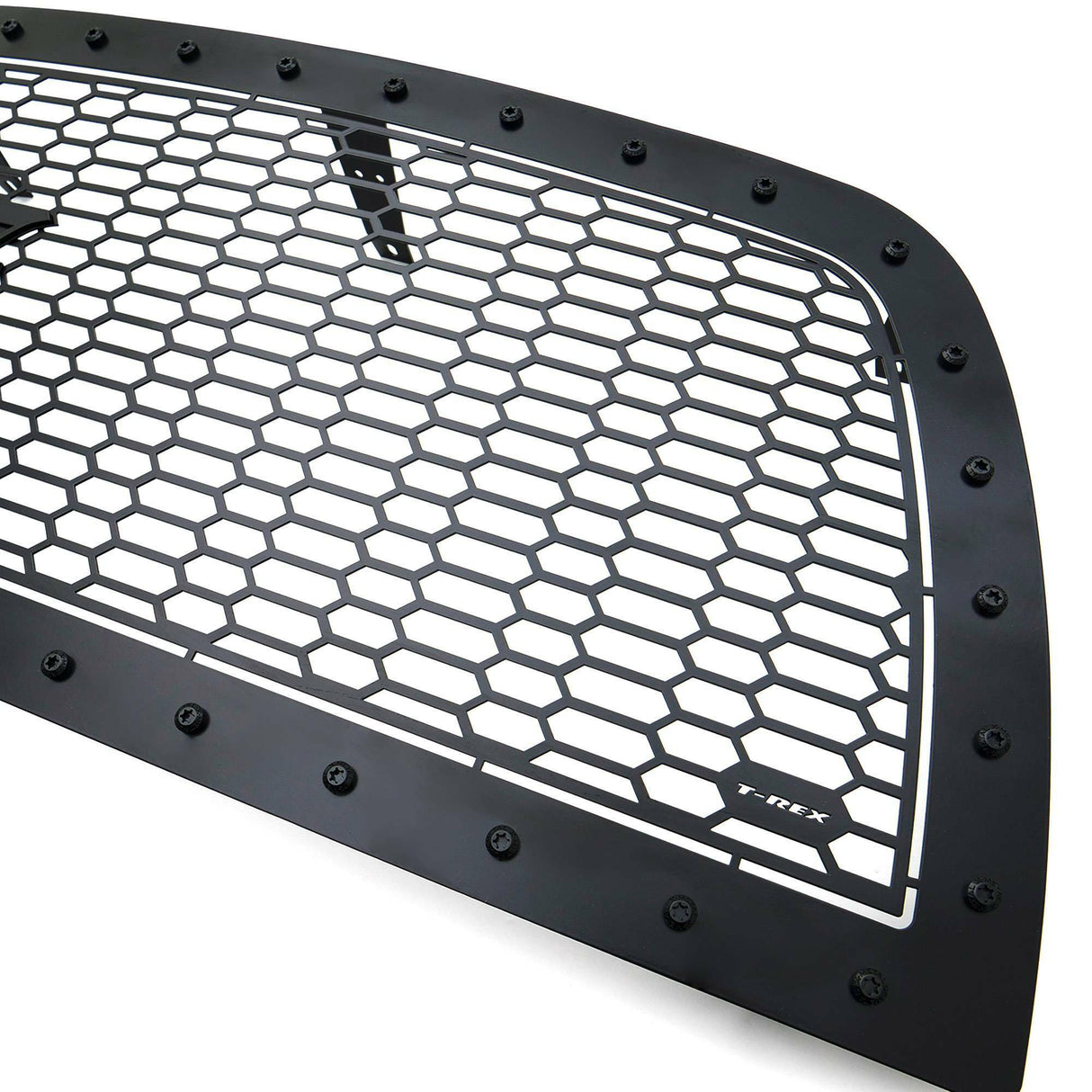 T-Rex Grilles - 1 Pc Laser Cut Pattern Mild Steel Stealth Laser X Grille Replacement - 7714521-BR