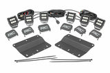 Rough Country - LED Light Kit - Fog Mount - Triple 2" Black Pair - Flood - Ford Bronco (21-23) - 51086