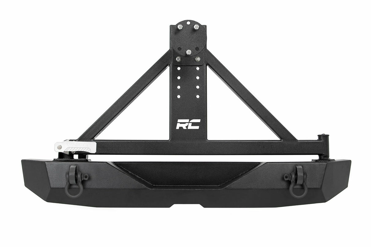 Rough Country - Rear Bumper - Rock Crawler - Tire Carrier - Jeep Wrangler JK (07-18) - 10594A