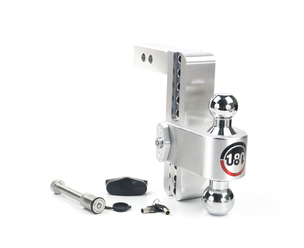 Weigh Safe - CTB8-2-KA Turnover Ball 8" Drop Hitch with 2" Shank; Keyed alike; WS05 Included