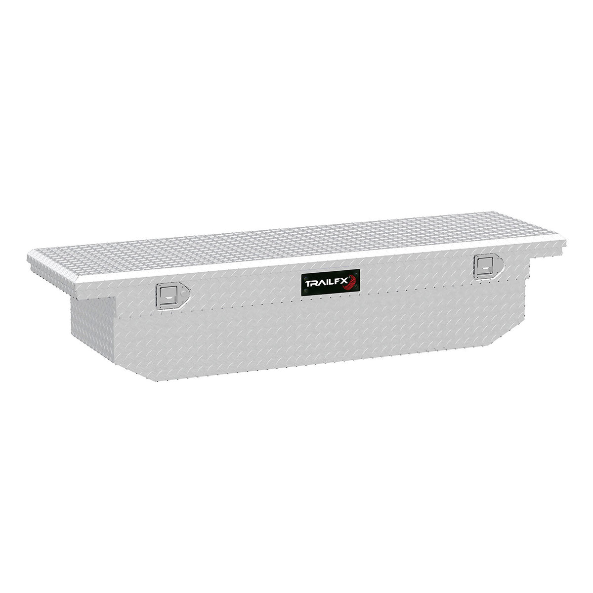 TrailFx - 69 Inch Aluminum Low Profile Single Lid Crossover Toolbox- Brite (120701)